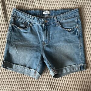 Kensie Blue Jean Shorts with Rolled Hems